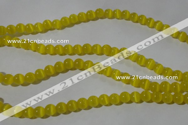 CCT1325 15 inches 6mm round cats eye beads wholesale