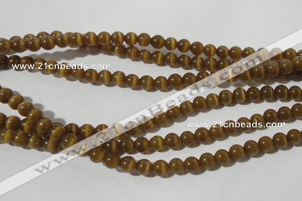 CCT1332 15 inches 6mm round cats eye beads wholesale