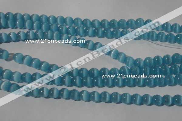 CCT1350 15 inches 6mm round cats eye beads wholesale