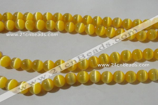 CCT1375 15 inches 7mm round cats eye beads wholesale