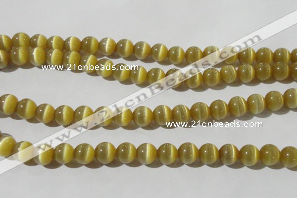 CCT1376 15 inches 7mm round cats eye beads wholesale