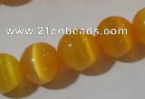 CCT1381 15 inches 7mm round cats eye beads wholesale