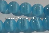 CCT1383 15 inches 7mm round cats eye beads wholesale