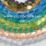 CCT14 10*12mm different color heart cats eye beads Wholesale