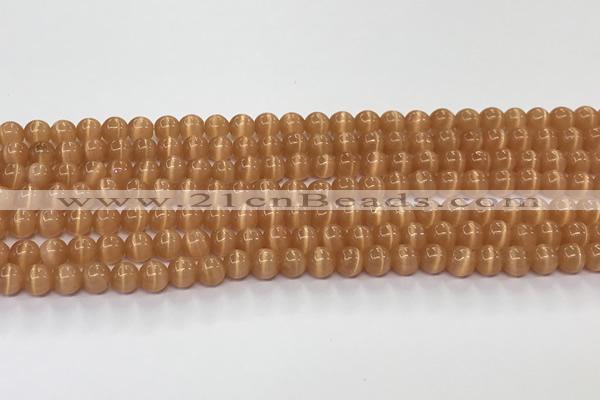 CCT1424 15 inches 4mm, 6mm round cats eye beads