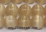 CCT1436 15 inches 8mm, 10mm, 12mm round cats eye beads