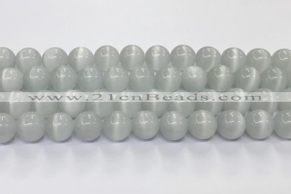 CCT1470 15 inches 14mm round cats eye beads