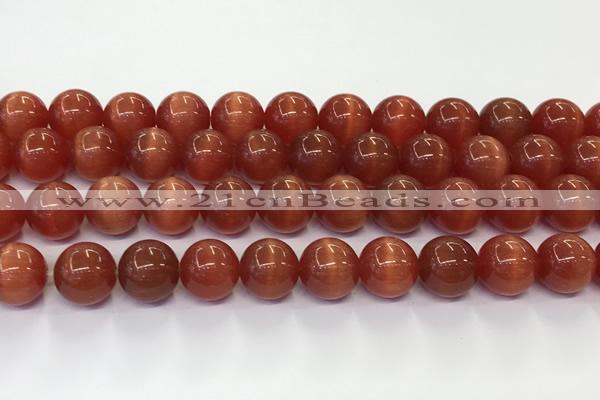 CCT1472 15 inches 14mm round cats eye beads