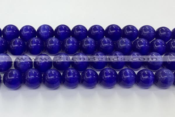 CCT1476 15 inches 14mm round cats eye beads