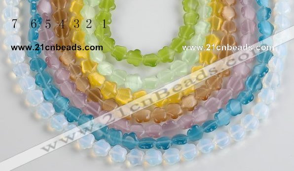 CCT15 Different color 10mm star shape cats eye beads Wholesale