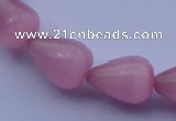 CCT17 14 inches 10*14mm teardrop pink cats eye beads wholesale