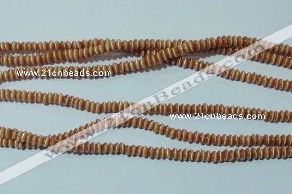 CCT215 15 inches 2*4mm rondelle cats eye beads wholesale