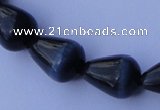 CCT23 14 inches 10*14mm teardrop black cats eye beads wholesale