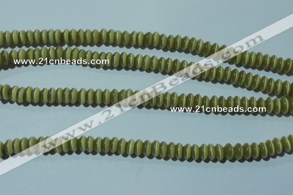 CCT234 15 inches 3*6mm rondelle cats eye beads wholesale