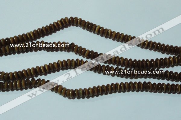 CCT247 15 inches 3*6mm rondelle cats eye beads wholesale