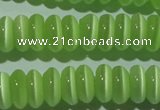 CCT263 15 inches 3*7mm rondelle cats eye beads wholesale