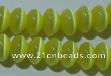 CCT277 15 inches 5*8mm rondelle cats eye beads wholesale