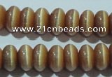 CCT280 15 inches 5*8mm rondelle cats eye beads wholesale