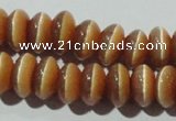 CCT281 15 inches 5*8mm rondelle cats eye beads wholesale