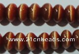 CCT282 15 inches 5*8mm rondelle cats eye beads wholesale