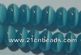 CCT284 15 inches 5*8mm rondelle cats eye beads wholesale