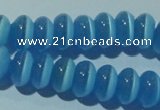 CCT285 15 inches 5*8mm rondelle cats eye beads wholesale
