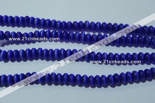 CCT288 15 inches 5*8mm rondelle cats eye beads wholesale