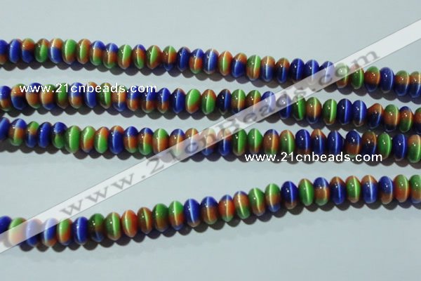 CCT291 15 inches 5*8mm rondelle cats eye beads wholesale