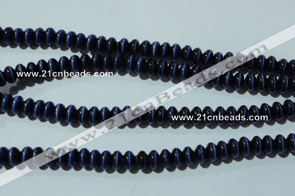 CCT292 15 inches 5*8mm rondelle cats eye beads wholesale