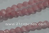 CCT305 15 inches 4mm faceted round cats eye beads wholesale