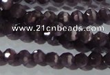 CCT313 15 inches 4mm faceted round cats eye beads wholesale