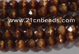 CCT319 15 inches 4mm faceted round cats eye beads wholesale