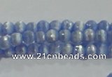 CCT321 15 inches 4mm faceted round cats eye beads wholesale