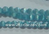 CCT324 15 inches 4mm faceted round cats eye beads wholesale