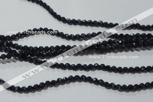 CCT329 15 inches 4mm faceted round cats eye beads wholesale