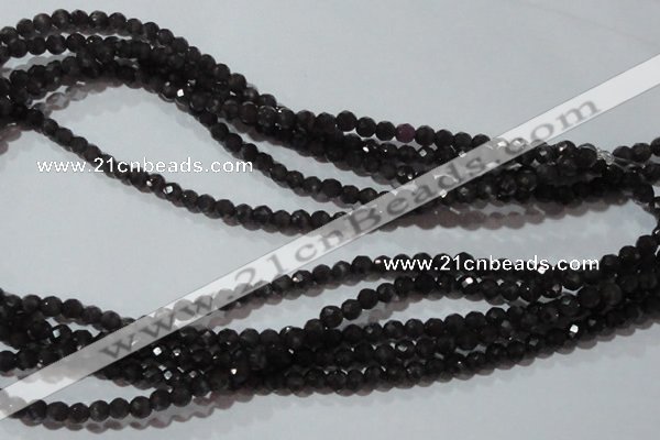 CCT330 15 inches 4mm faceted round cats eye beads wholesale