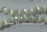 CCT341 15 inches 5mm faceted round cats eye beads wholesale