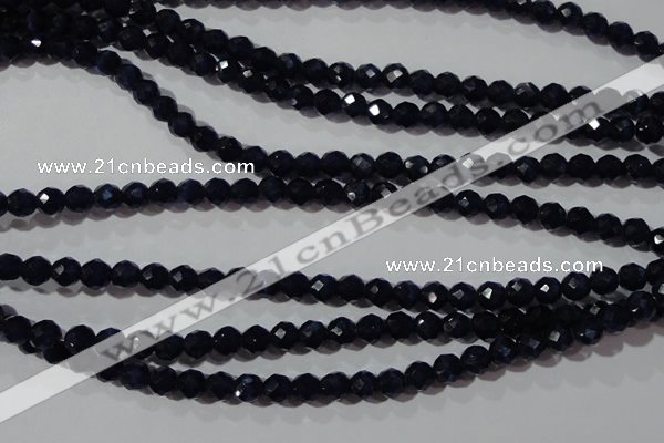 CCT348 15 inches 5mm faceted round cats eye beads wholesale