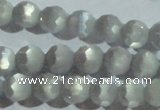 CCT352 15 inches 6mm faceted round cats eye beads wholesale