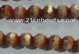 CCT359 15 inches 6mm faceted round cats eye beads wholesale