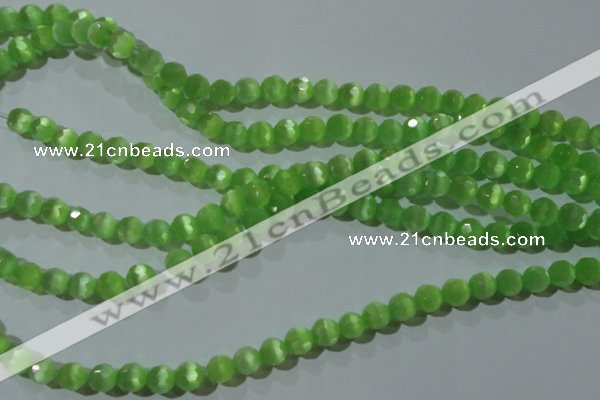 CCT360 15 inches 6mm faceted round cats eye beads wholesale