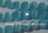 CCT361 15 inches 6mm faceted round cats eye beads wholesale