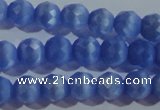 CCT363 15 inches 6mm faceted round cats eye beads wholesale