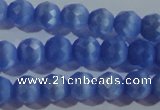 CCT363 15 inches 6mm faceted round cats eye beads wholesale