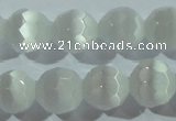 CCT371 15 inches 8mm faceted round cats eye beads wholesale