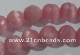 CCT372 15 inches 8mm faceted round cats eye beads wholesale