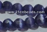 CCT381 15 inches 8mm faceted round cats eye beads wholesale