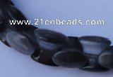 CCT40 14.5 inches 6*10mm drum-shaped black cats eye beads wholesale