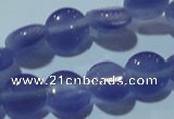 CCT465 15 inches 6mm flat round cats eye beads wholesale