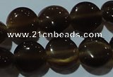 CCT489 15 inches 8mm flat round cats eye beads wholesale